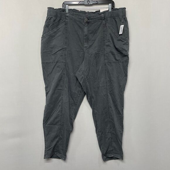 NWT Old Navy Women High Rise Utility Pants Size XXL 2XL Gray B328 -4 - Picture 1 of 16